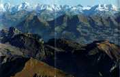 Panorama des Alpes suisses